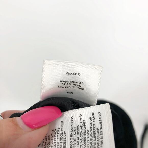 KASPER Women's Classic Pencil Skirt Size 4 Black Crepe Stretch Lined NWT - Picture 14 of 15